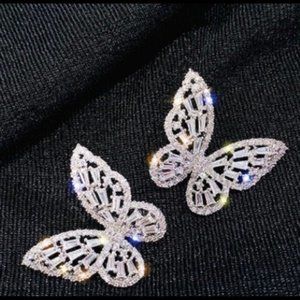 925 Silver Butterfly Earrings
